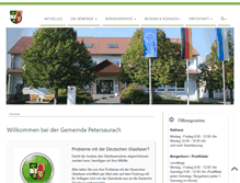 Tablet Screenshot of petersaurach.de
